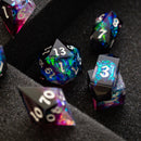 Lightning Handmade Resin DND Dice Set - Bards & Cards