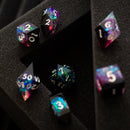Lightning Handmade Resin DND Dice Set - Bards & Cards
