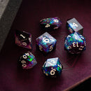 Lightning Handmade Resin DND Dice Set - Bards & Cards