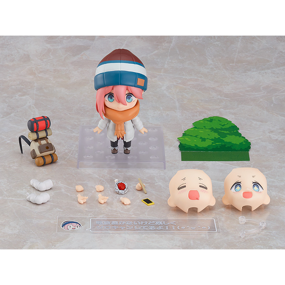 Good Smile Company: Nendoroid: Laid-Back Camp - Nadeshiko Kagamihara (Solo Camp Ver.) #1623-DX - Bards & Cards