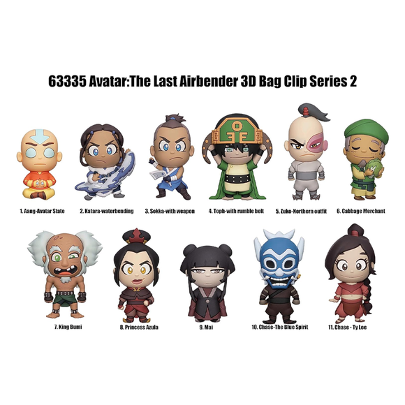Monogram: Avatar: The Last Airbender Series 2 - 3D Foam Bag Clip Blind Bag - Bards & Cards