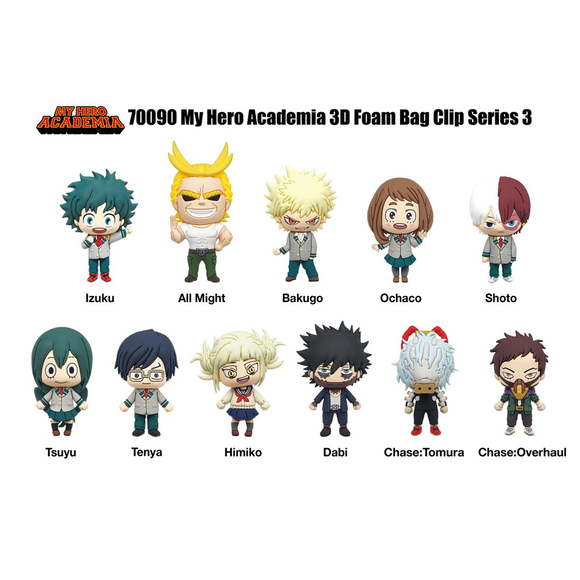 Monogram: My Hero Academia Series 3 - 3D Foam Bag Clip Blind Bag - Bards & Cards