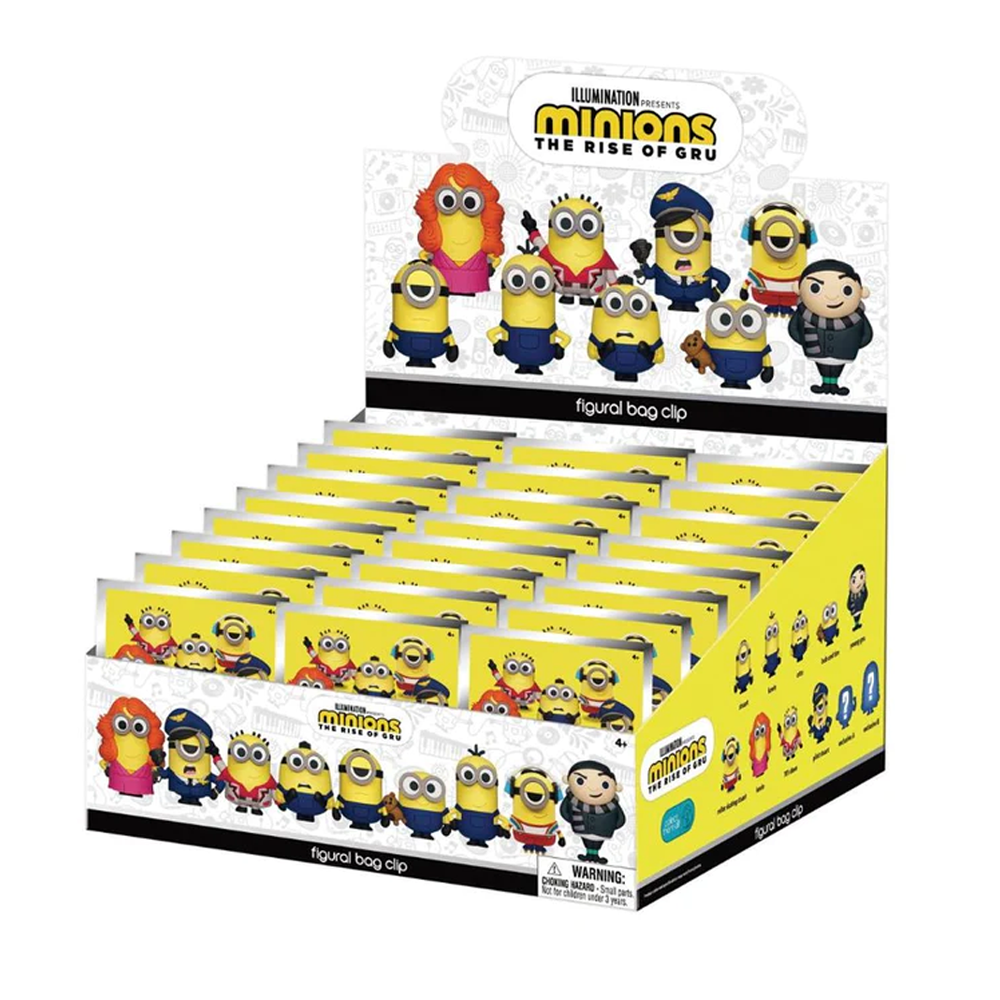Monogram: Minions: The Rise of Gru Series 1 - 3D Foam Bag Clip Blind Bag - 0