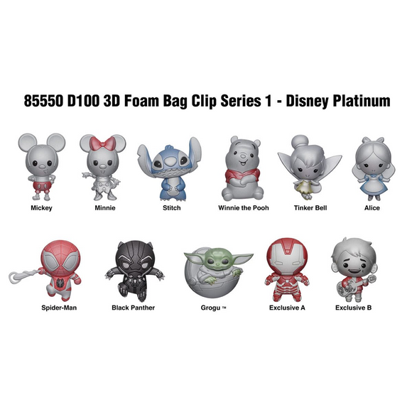 Monogram: Disney D100 Series 1 - 3D Foam Bag Clip Blind Bag - Bards & Cards
