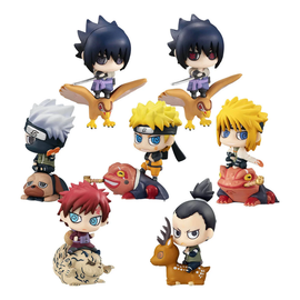Megahouse Petit Chara Land: Naruto Shippuden - New Color! Kuchiyose - 1 Blind Box Figure - Bards & Cards