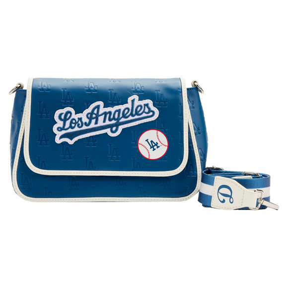 Loungefly: MLB - LA Dodgers Patches Crossbody Bag - Bards & Cards