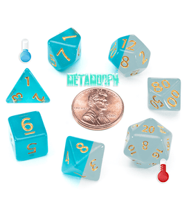 12mm Mighty Tiny Dice Set (7 Dice) - Bards & Cards