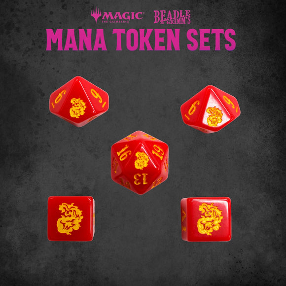 Red Mana Token Set (MTG) - Bards & Cards