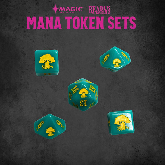 Green Mana Token Set (MTG) - Bards & Cards