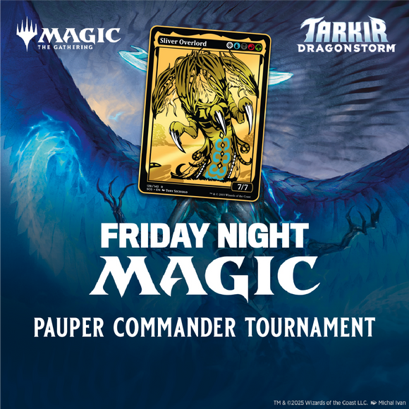Thu, 5/29/2025, 6 pm—Fri, 5/30/2025, 6 pm - Magic: The Gathering Pauper Commander Championship - Bards & Cards