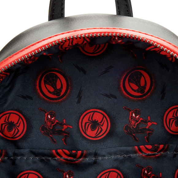 Loungefly: Marvel - Miles Morales Cosplay Mini Backpack - Bards & Cards