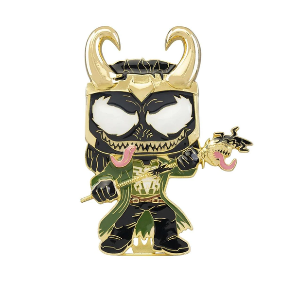 Funko POP! Pins: Marvel Venom - Venom Loki #16 - Bards & Cards