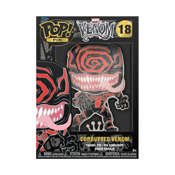 Funko POP! Pins: Marvel Venom - Corrupted Venom #18 - Bards & Cards