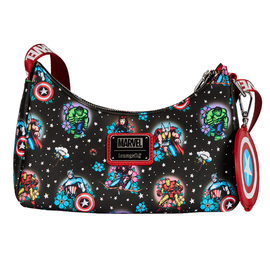 Loungefly: Marvel - Avengers Tattoo Shoulder Bag - Bards & Cards