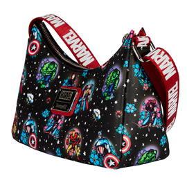 Loungefly: Marvel - Avengers Tattoo Shoulder Bag - Bards & Cards