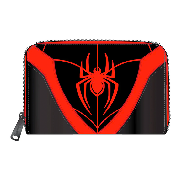 Loungefly: Marvel - Miles Morales Cosplay Zip Around Wallet - Bards & Cards