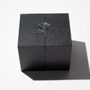 Massive Black Rainbow Glitter Liquid Core 95MM Chonk Handmade Resin Dice And Box - Bards & Cards