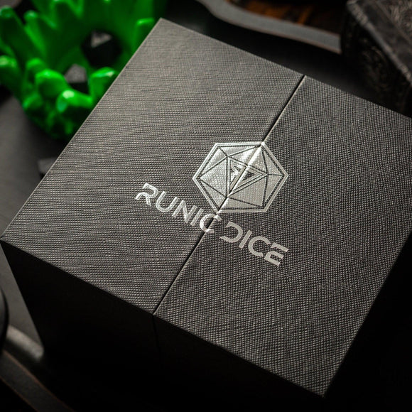 Massive Green Skull Liquid Core 95MM Chonk Handmade Resin Dice And Box - Bards & Cards