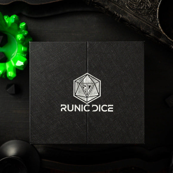 Massive Green Skull Liquid Core 95MM Chonk Handmade Resin Dice And Box - Bards & Cards