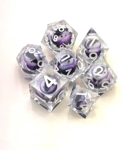 Sharp Edge Moving Eye RPG Dice Set - Medusa's Gaze - Bards & Cards