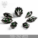 Mind Cage Green - Metal Dice Set (Gift Box) - Bards & Cards
