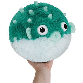 Mini Squishable Teal Pufferfish - Bards & Cards