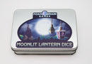 Moonlit Lantern: Midnight Frostfire - Metal RPG Dice Set - Bards & Cards