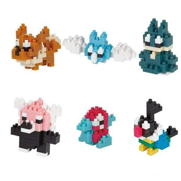 Nanoblock: Mininano Series: Pokemon (Normal Type) Set 1 Box of 6 - Bards & Cards