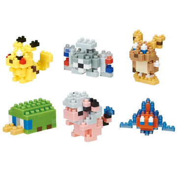 Nanoblock: Mininano Series: Pokemon (Electric Type) Set 1 Box of 6 - Bards & Cards