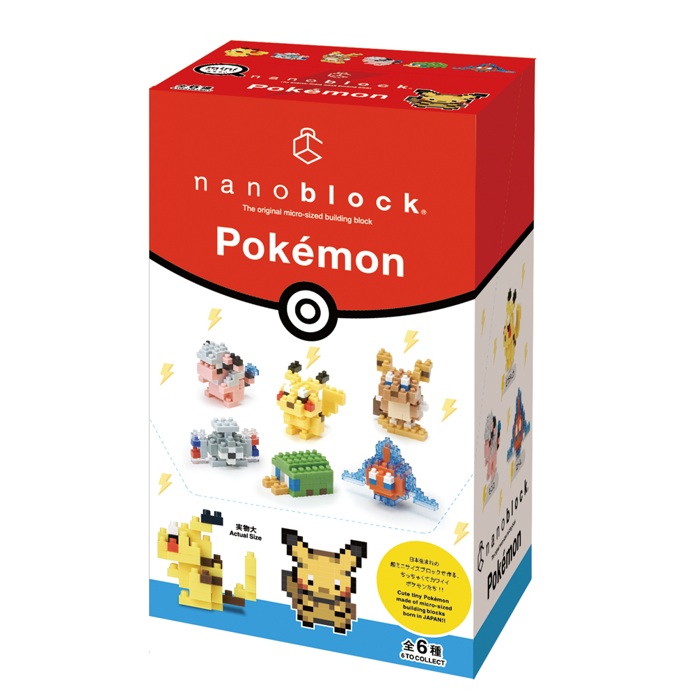 Nanoblock: Mininano Series: Pokemon (Electric Type) Set 1 Box of 6 - 0