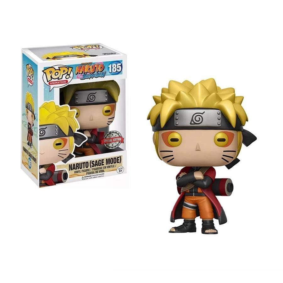 Funko POP! Naruto Shippuden - Naruto (Sage Mode) Vinyl Figure #185 Special Edition Exclusive [READ DESCRIPTION] - Bards & Cards