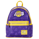Loungefly: NBA LA Lakers Debossed Logo Mini Backpack - Bards & Cards