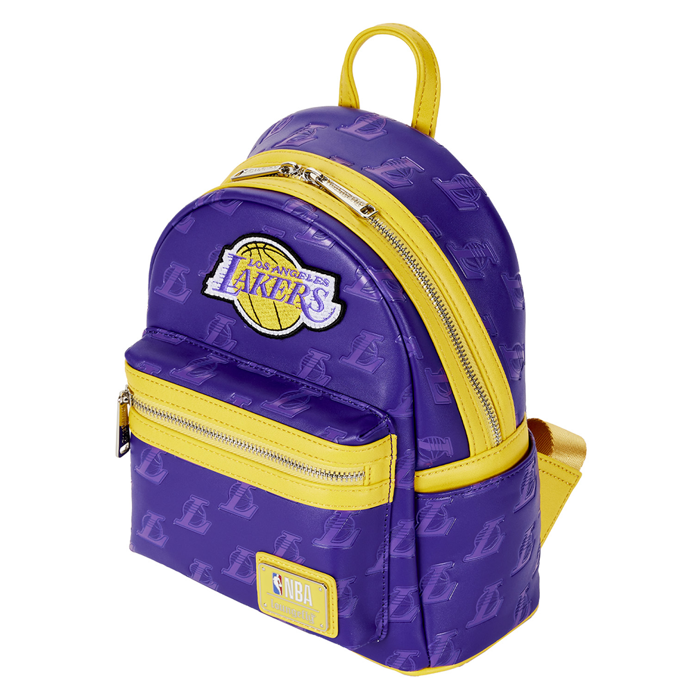 Loungefly: NBA LA Lakers Debossed Logo Mini Backpack - 0