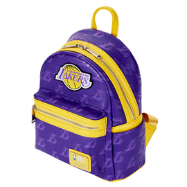 Loungefly: NBA LA Lakers Debossed Logo Mini Backpack - Bards & Cards