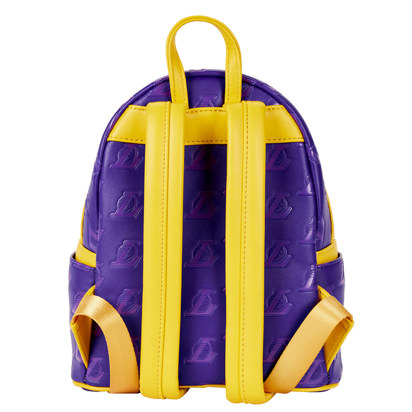 Loungefly: NBA LA Lakers Debossed Logo Mini Backpack - Bards & Cards