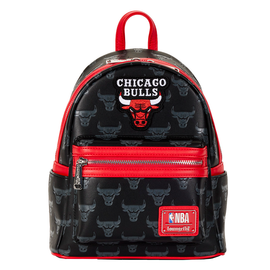 Loungefly: NBA Chicago Bulls Debossed Logo Mini Backpack - Bards & Cards