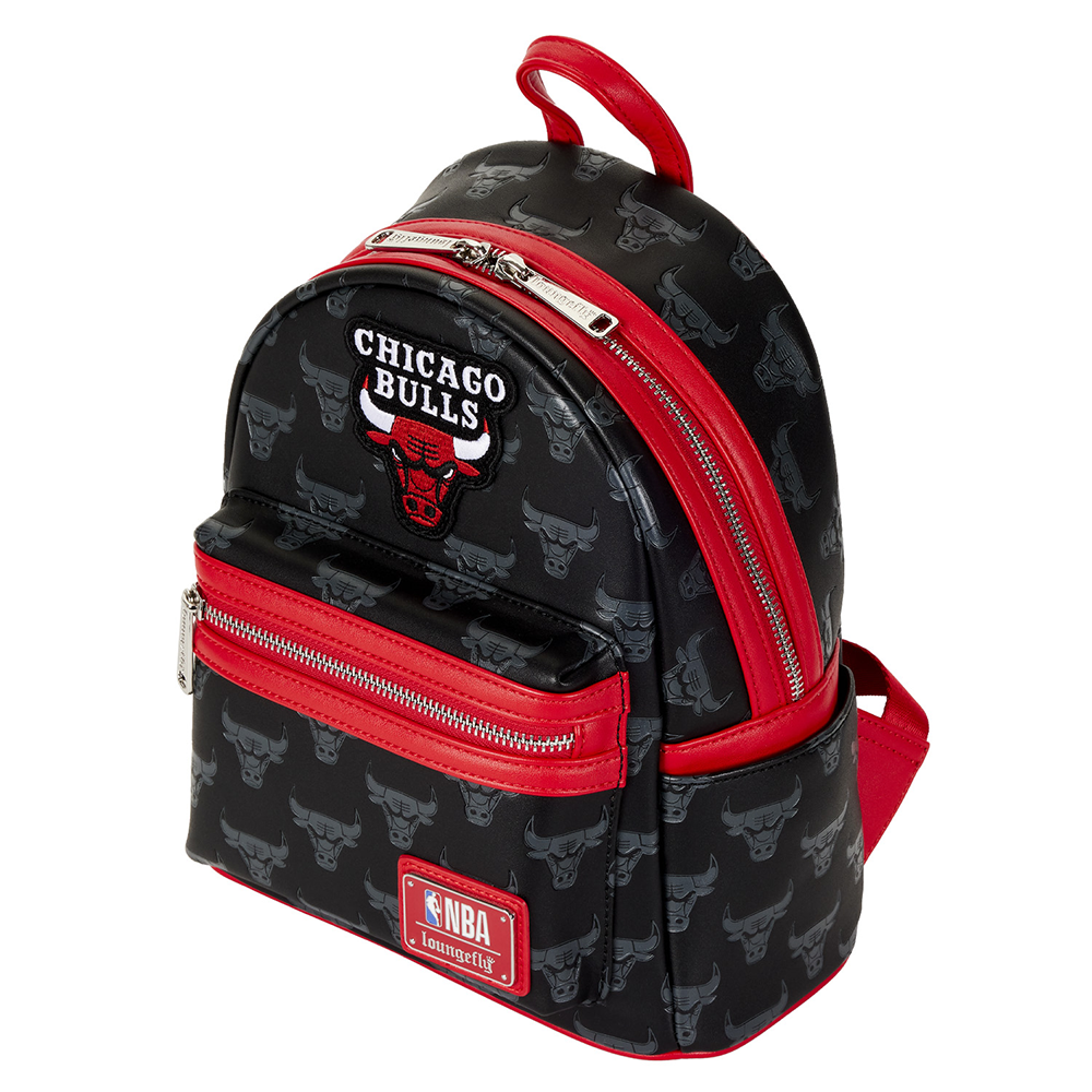 Loungefly: NBA Chicago Bulls Debossed Logo Mini Backpack - 0