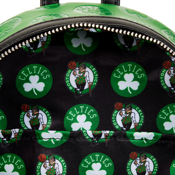 Loungefly: NBA Boston Celtics Debossed Logo Mini Backpack - Bards & Cards