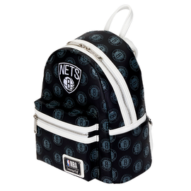 Loungefly: NBA Brooklyn Nets Debossed Logo Mini Backpack - Bards & Cards