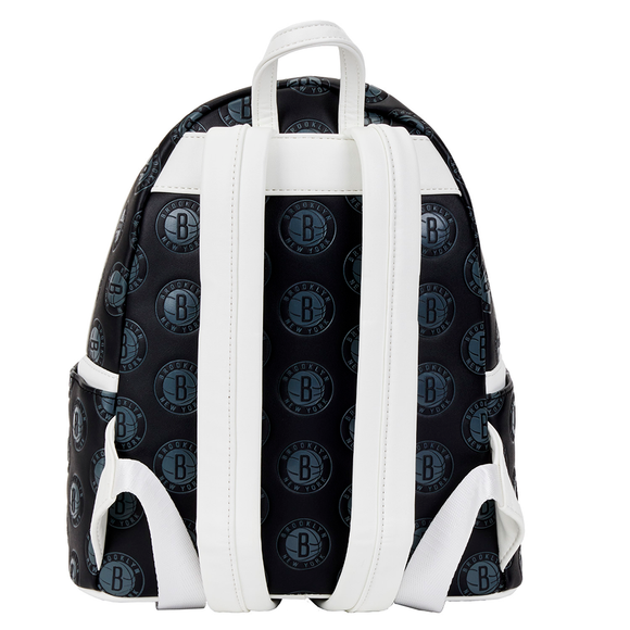 Loungefly: NBA Brooklyn Nets Debossed Logo Mini Backpack - Bards & Cards