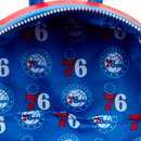 Loungefly: NBA Philly 76ers Debossed Logo Mini Backpack - Bards & Cards