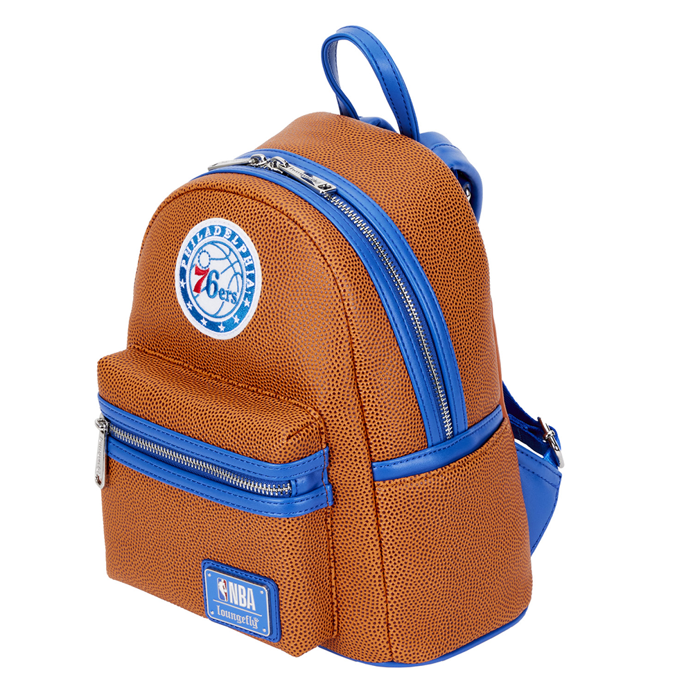 Loungefly: NBA Philly 76ers Basketball Mini Backpack - 0