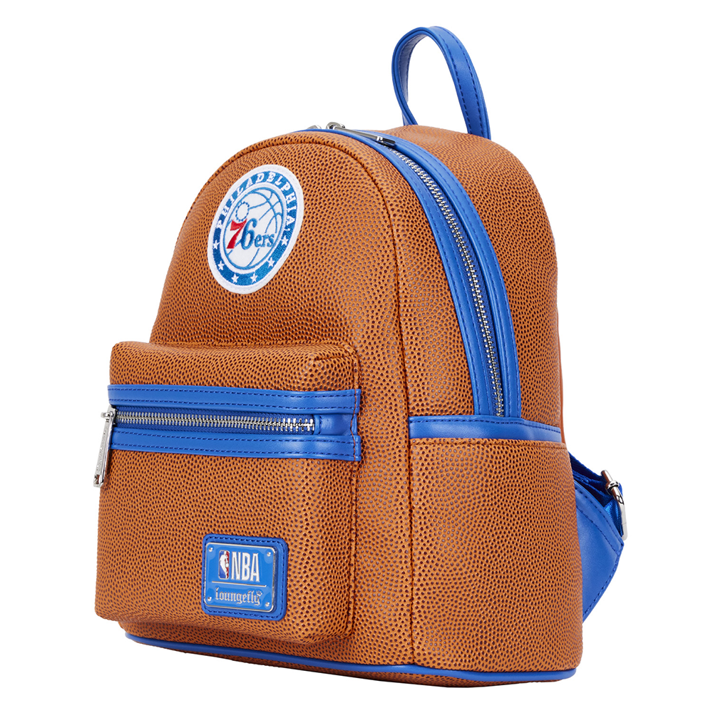 Loungefly: NBA Philly 76ers Basketball Mini Backpack