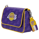 Loungefly: NBA LA Lakers Debossed Logo Cross Body Bag - Bards & Cards