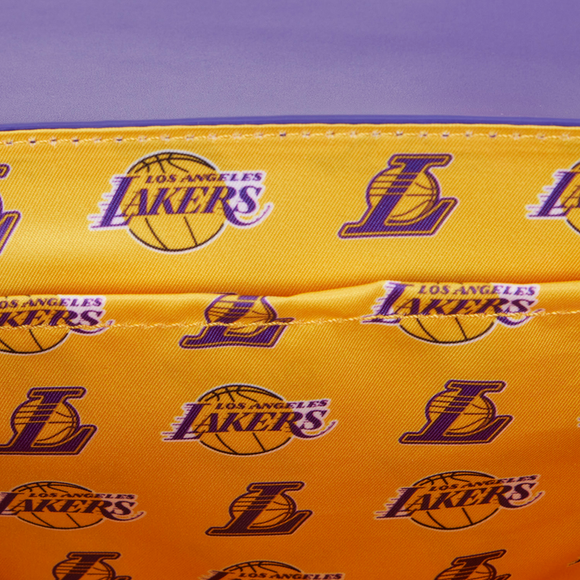 Loungefly: NBA LA Lakers Debossed Logo Cross Body Bag - Bards & Cards