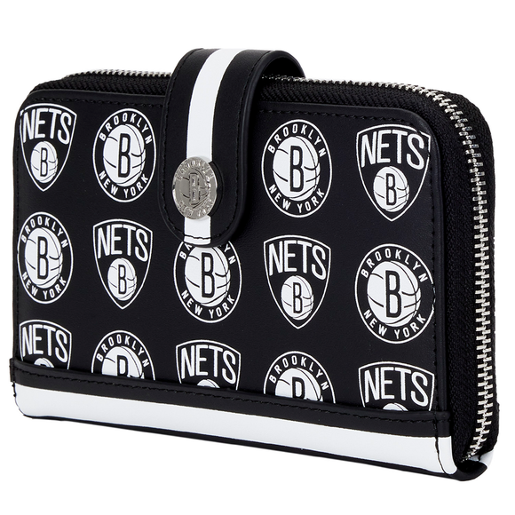 Loungefly: NBA Brooklyn Nets Logo Wallet - Bards & Cards