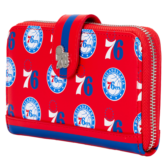 Loungefly: NBA Philly 76ers Logo Wallet - Bards & Cards