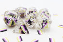 Foam Brain Games Pride Flag RPG Dice Set - Bards & Cards