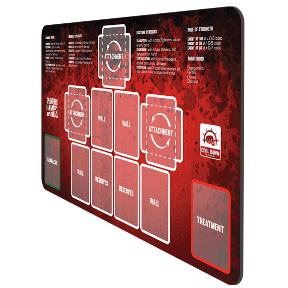 Splintered Lands - Base Game Playmat Pack - Bards & Cards