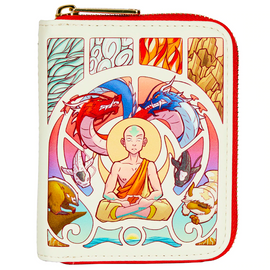 Loungefly: Avatar: The Last Airbender - Aang Mediation Zip Around Wallet - Bards & Cards